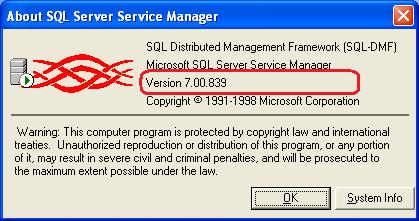 Microsoft SQL Server 7 verzió